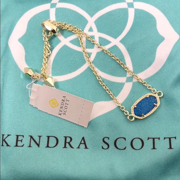 Kendra Scott Jewelry - 🆕 Kendra Scott Elaina With Blue Drusy